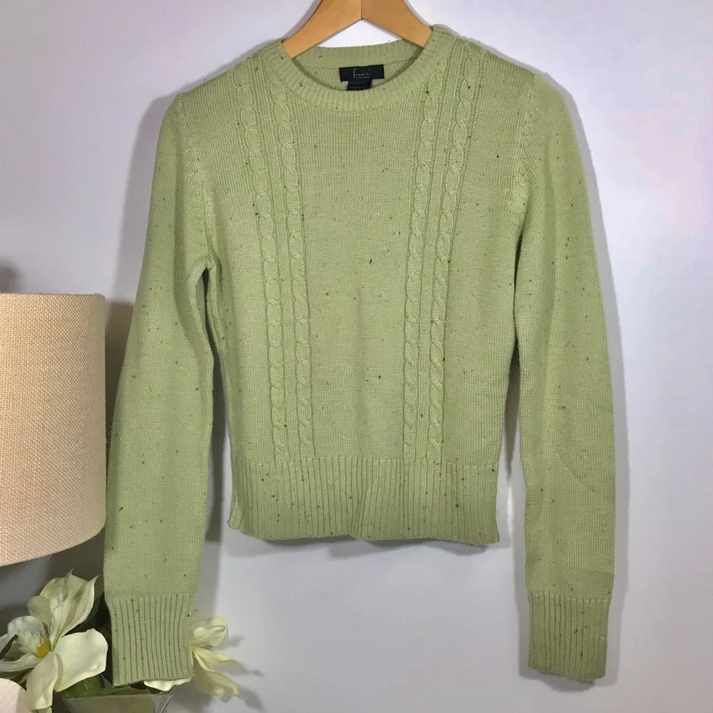 Frenchi cropped green sweater size L